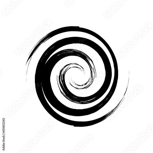 Spiral Line Abstract Grunge Brush Stroke twist spring line