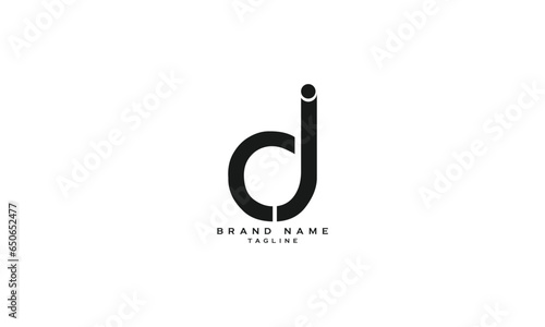 DCJ, DJC, CDJ, CJD, JCD, JDC, DJ, JD, CJ, JC, DI, ID, Abstract initial monogram letter alphabet logo design