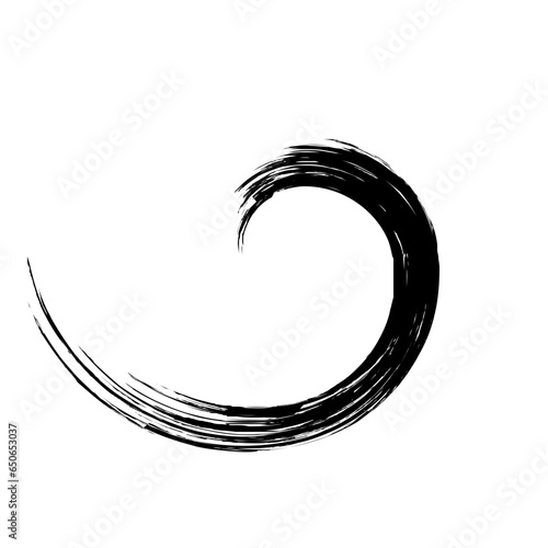 Spiral Line Abstract Grunge Brush Strock