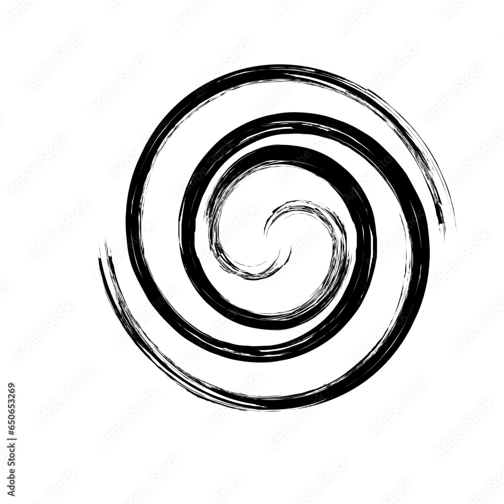 Spiral Line Abstract Grunge Brush Strock Spiral Line Abstract Grunge Brush Strock