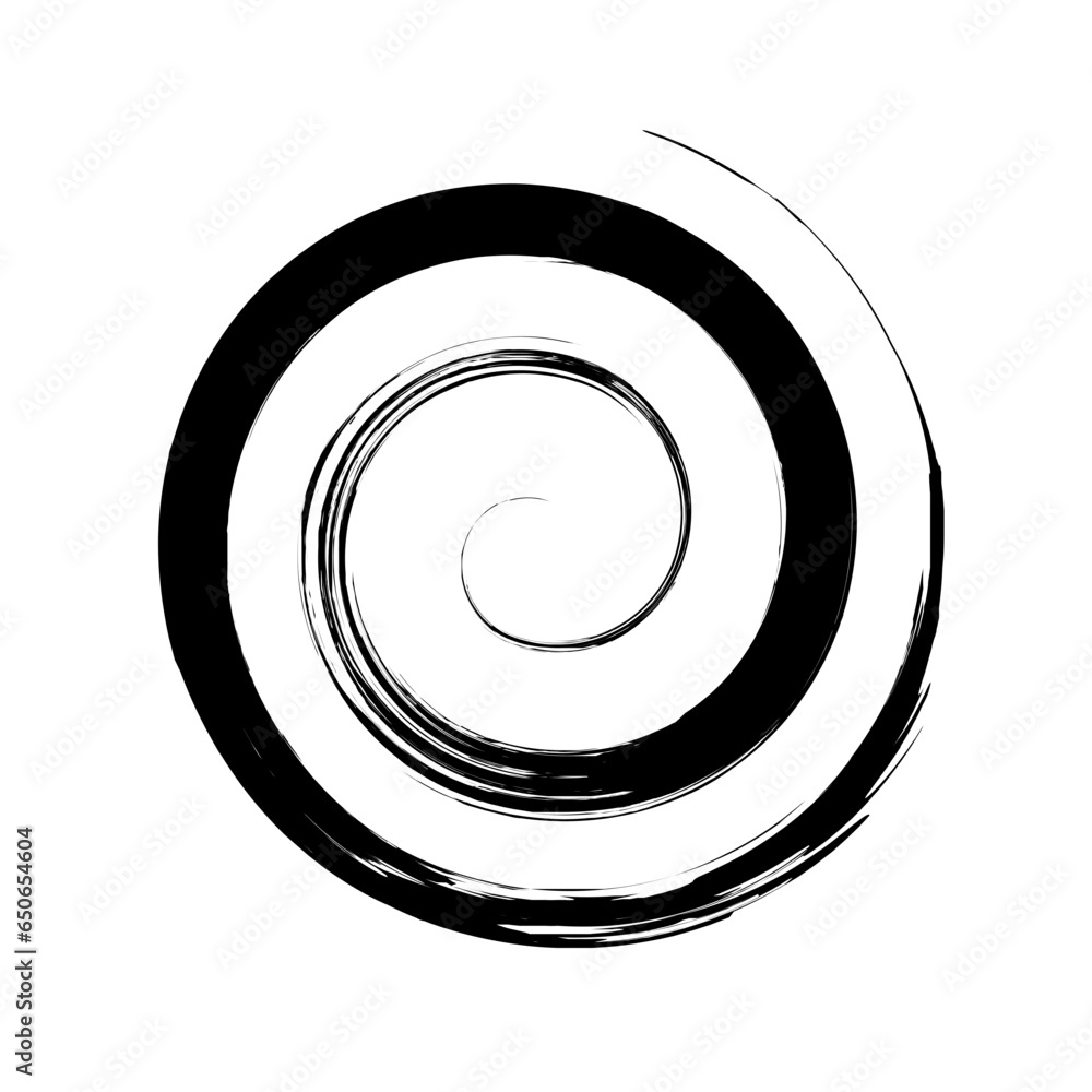 Spiral Line Abstract Grunge Brush Strock Spiral Line Abstract Grunge Brush Strock