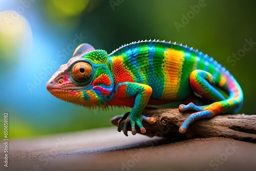 chameleon on a branch