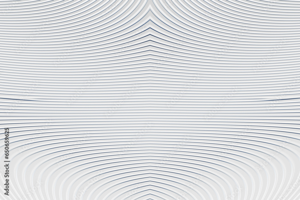 White metal texture steel pattern. Grey line curve design on abstract white background. Light horizontal template or banner, business backdrop. Abstract background with soft waves. 3D illustration White metal texture steel pattern. Grey line curve design on abstract white background. Light horizontal template or banner, business backdrop. Abstract background with soft waves. 3D illustration