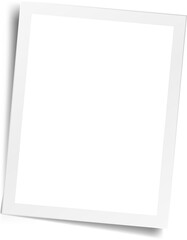 Retro realistic photo frame
