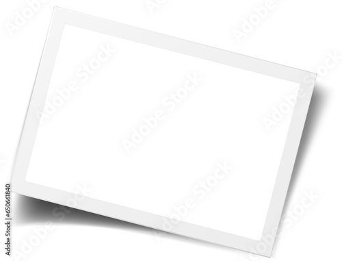 Retro realistic photo frame