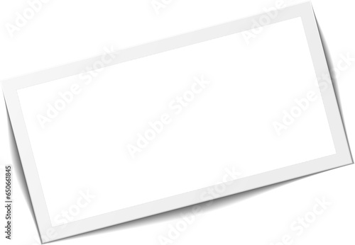 Retro realistic photo frame