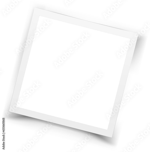 Retro realistic photo frame