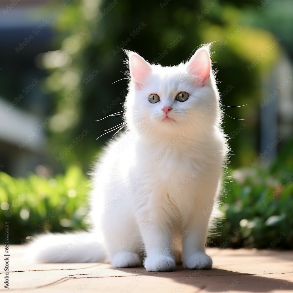 白い子猫(white cute cat)