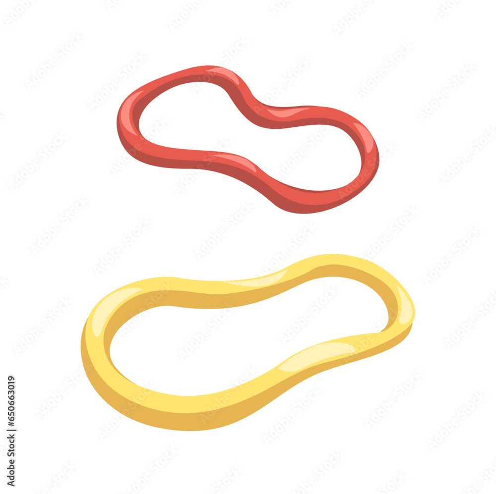 Rubber Bands Symbol Cartoon Illustration Vector Rubber Bands Symbol Cartoon Illustration Vector