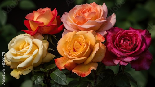Majestic Blooms Grandiflora Roses - Symphony of Color and Elegance