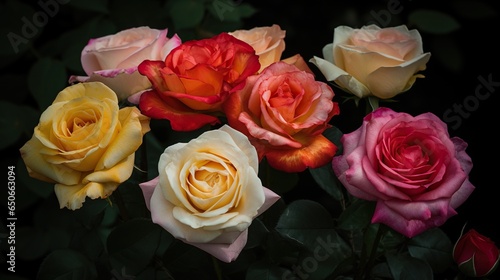 Majestic Blooms Grandiflora Roses - Symphony of Color and Elegance
