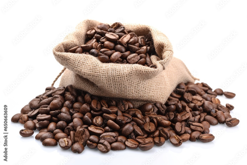 Aromatic Essence Roasted Coffee Beans in Sack Bag - Coffee Delight in Every Sip