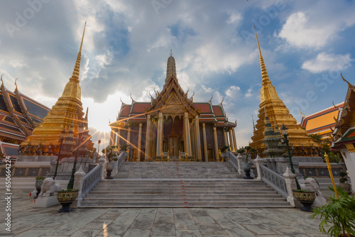 Wat Phra Kaew Temple of the Emerald Buddha, grand palace, Thailand. © gamjai