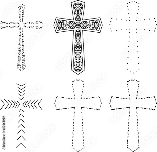 cross, each of the nearby objects can be inserted inside and changed at your discretion