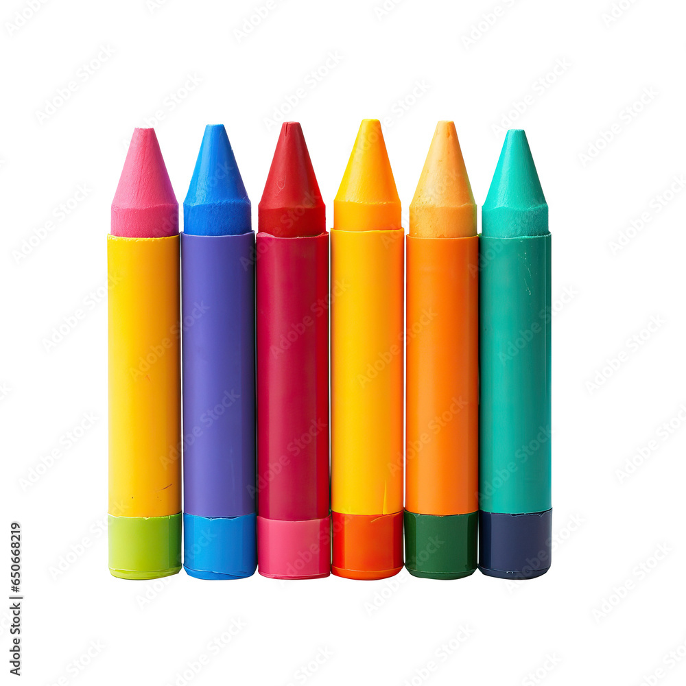 crayons isolated on a transparent background crayons isolated on a transparent background