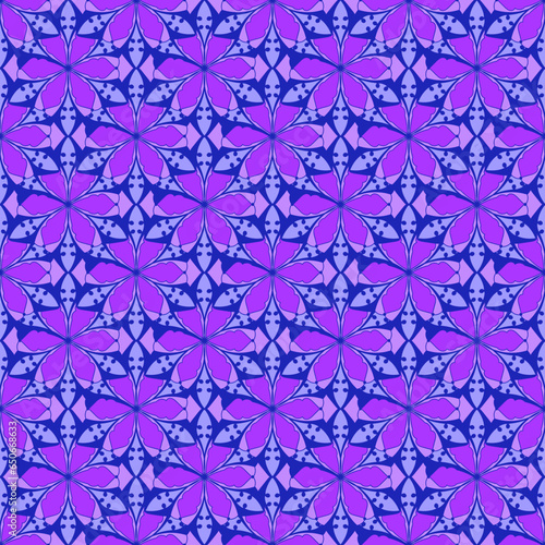 Seamless pattern with ornamental traditional ethnic motifs. Abstract background for textile, wallpaper, packaging, scrapbook, wrapping paper, web pages.