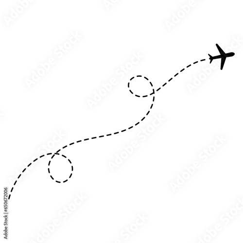 Airplane Dotted Line