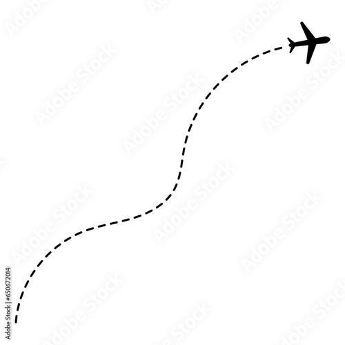 Airplane Dotted Line