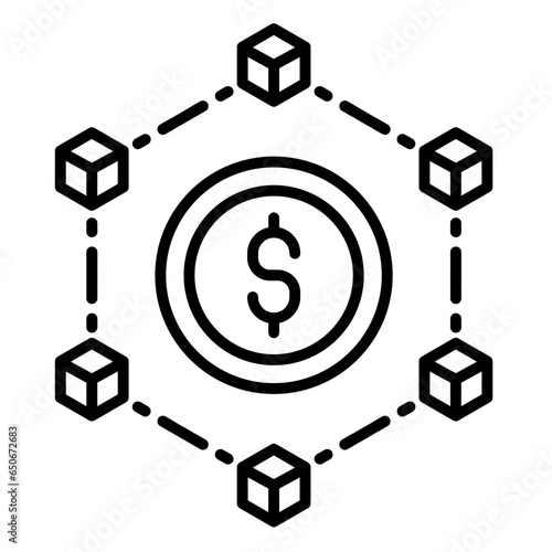 decentralized finance cryptocurrency icon