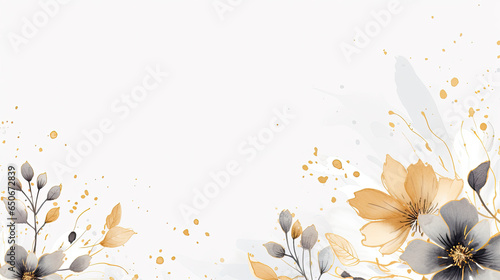 Hintergrund, Wallpaper, Karte in Weihnachtlichen Farben - Blumen und Zweige 