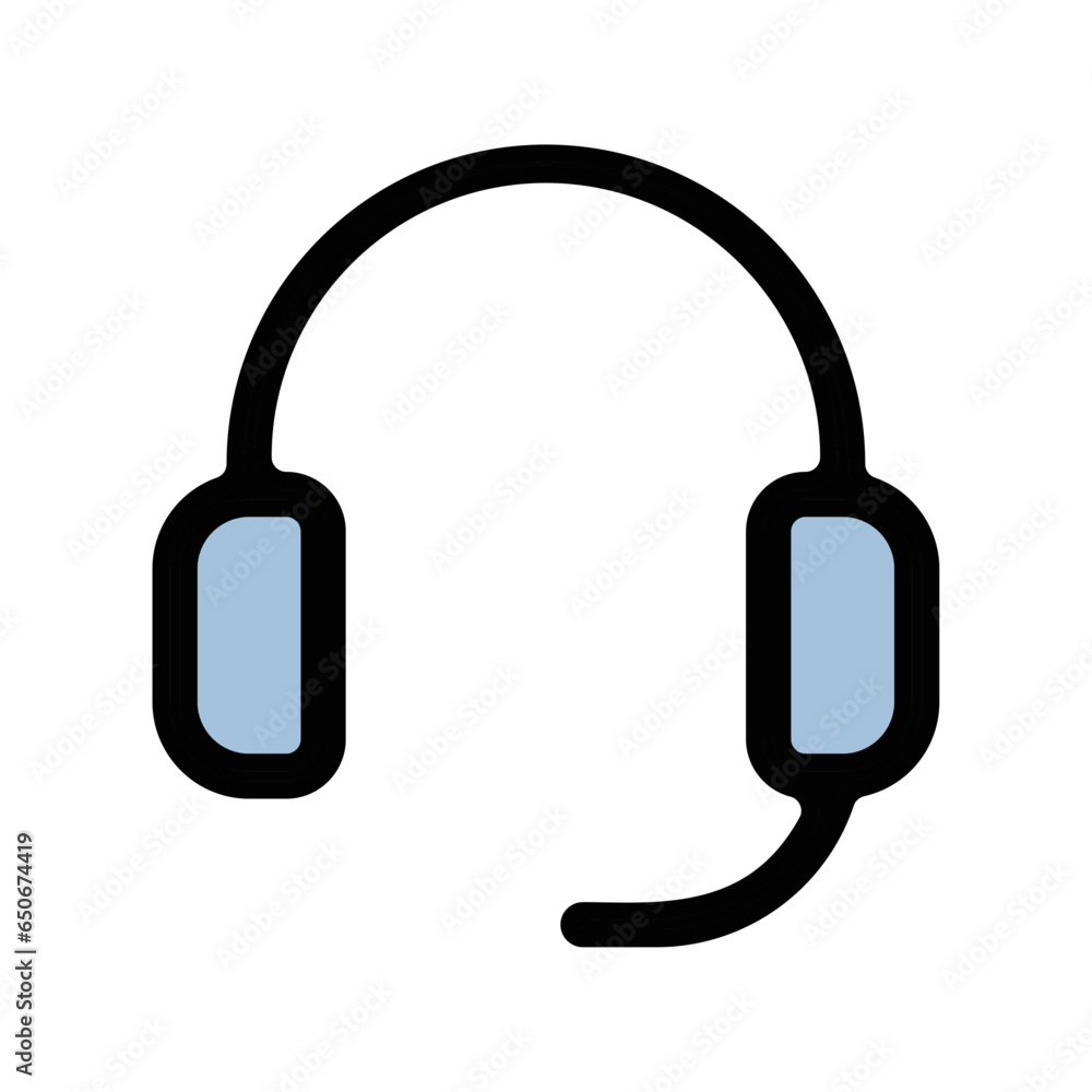 picto logo icones et symbole casque audio ecouteur et micro gras bleu picto logo icones et symbole casque audio ecouteur et micro gras bleu