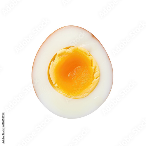 Hard Boiled Egg Isolated on...