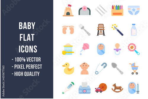 Baby Flat Icons