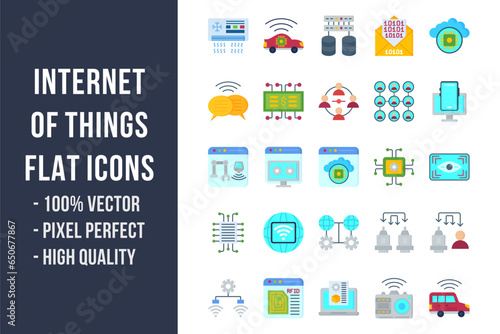 Internet of Things Flat Icons
