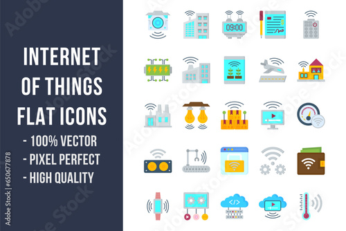 Internet of Things Flat Icons