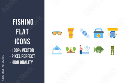 Fishing Flat Icons