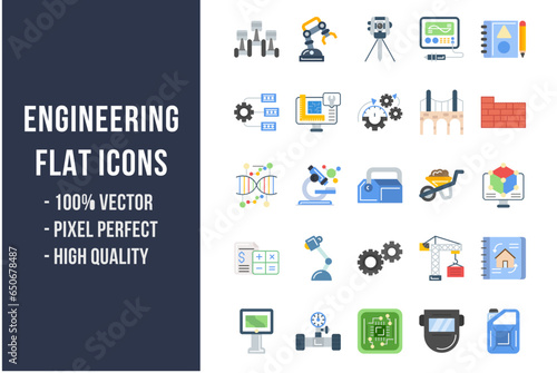 Engineering Flat Icons