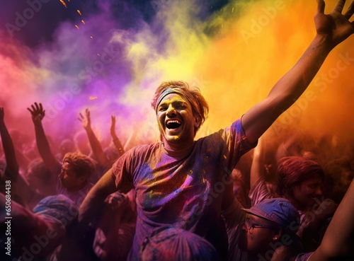People at the Holi Festival © cherezoff