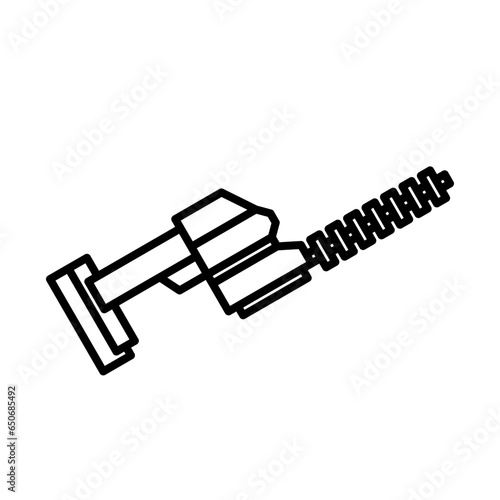 hedge trimmer icon in line style