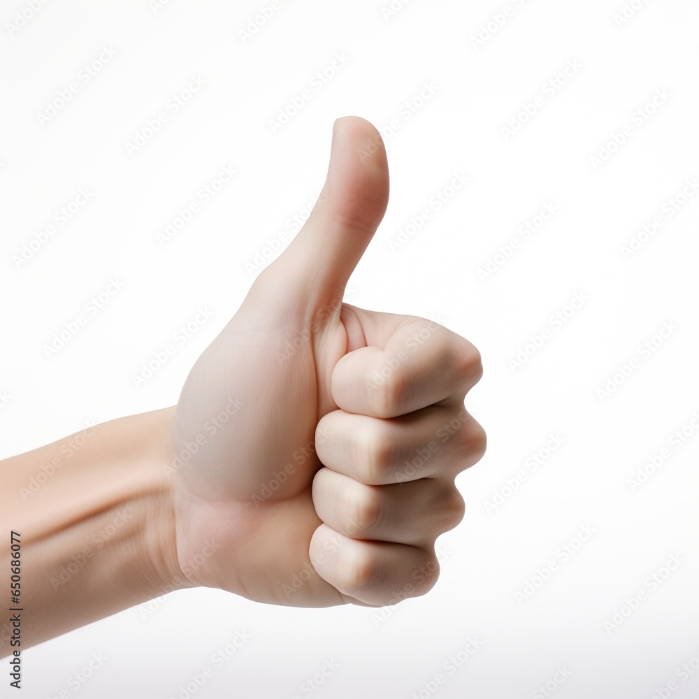 hand gesture with thumb down isolated on white background hand gesture with thumb down isolated on white background