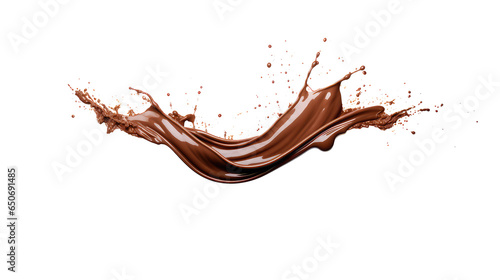chocolate color isolated on white