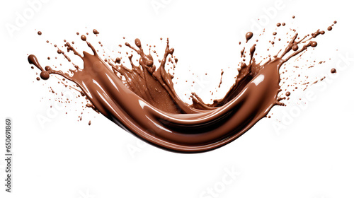 chocolate color isolated on white