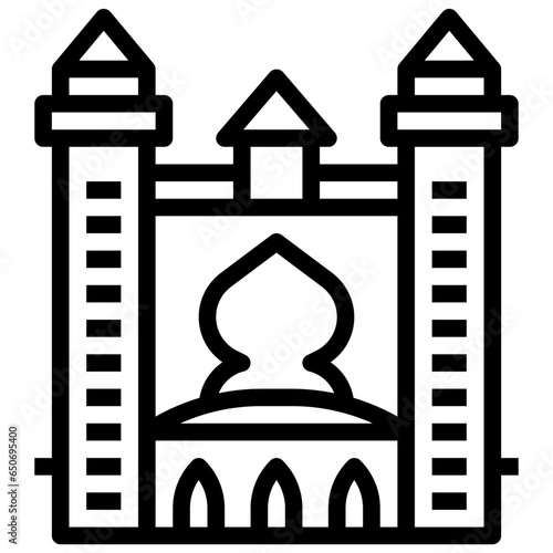 PALACE1 filled outline icon,linear,outline,graphic,illustration photo