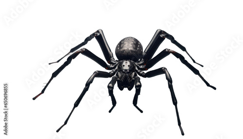 scary big skinny black spider, png file of isolated cutout object on transparent background. © Аrtranq