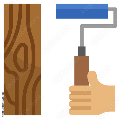 PAINT ROLLER filled outline icon,linear,outline,graphic,illustration