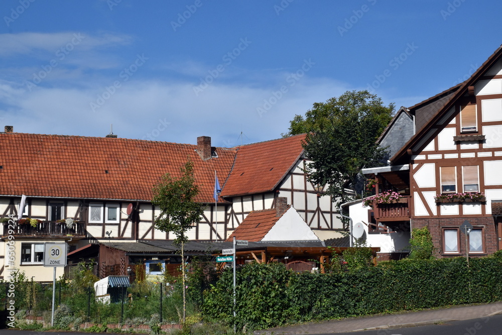 Malerische Fachwerkhäuser in Bad Zwesten Malerische Fachwerkhäuser in Bad Zwesten