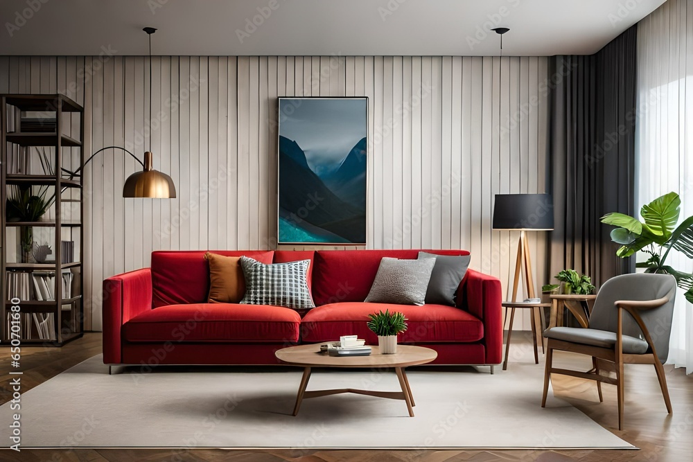 Fototapeta premium living room interior