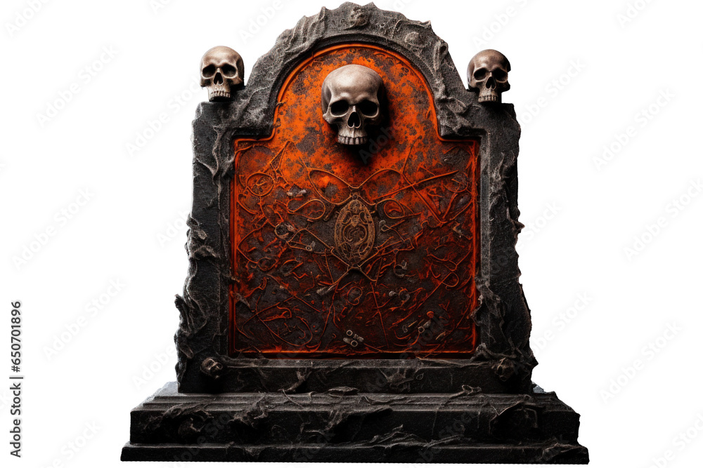 tombstone, png file of isolated cutout object on transparent background. - obrazy, fototapety, plakaty 