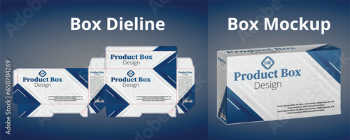 product box design with dieline, Realistic White Package Box, product box design, perfume luxury box design, Box Packaging Mockup