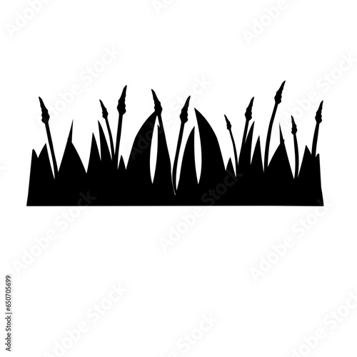 grass silhouette icon