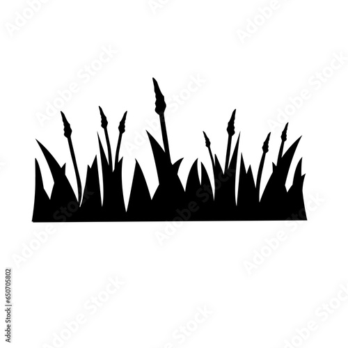 grass silhouette icon