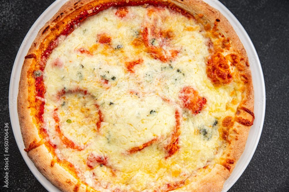 pizza cheese fast food meal fresh food snack on the table copy space food background rustic top view pizza cheese fast food meal fresh food snack on the table copy space food background rustic top view