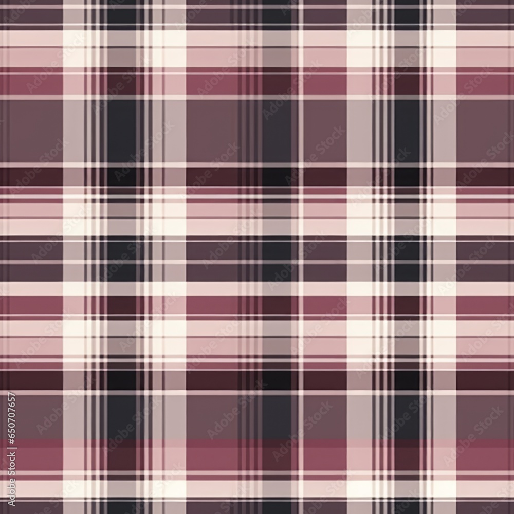 Obraz premium Tartan seamless pattern background in pink. Check plaid textured graphic design. Checkered fabric modern fashion print. New Classics: Menswear Inspired concept.