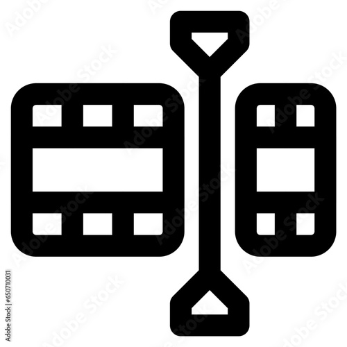 video editor icon vector illustration asset element