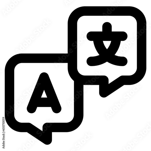 translator icon vector illustration asset element