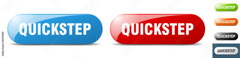 quickstep button. key. sign. push button set quickstep button. key. sign. push button set